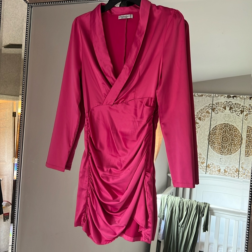 Fuchsia pink dress